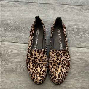 Dr. Scholl's Brown and Black Flats Loafers